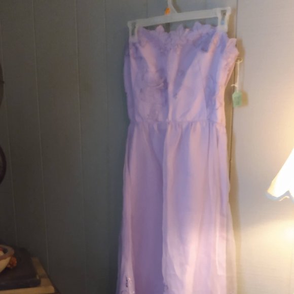 Vintage Eve Of Milady Lavender Formal Gown Wedding Prom Homecoming Fairy Romance - Picture 2 of 16